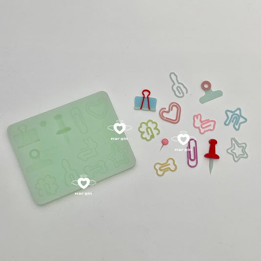 b071 bits mold paper clips, 3d print, matte