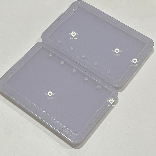 k064 notebook cover mold*2(back&front), m5 size, acrylic, shiny