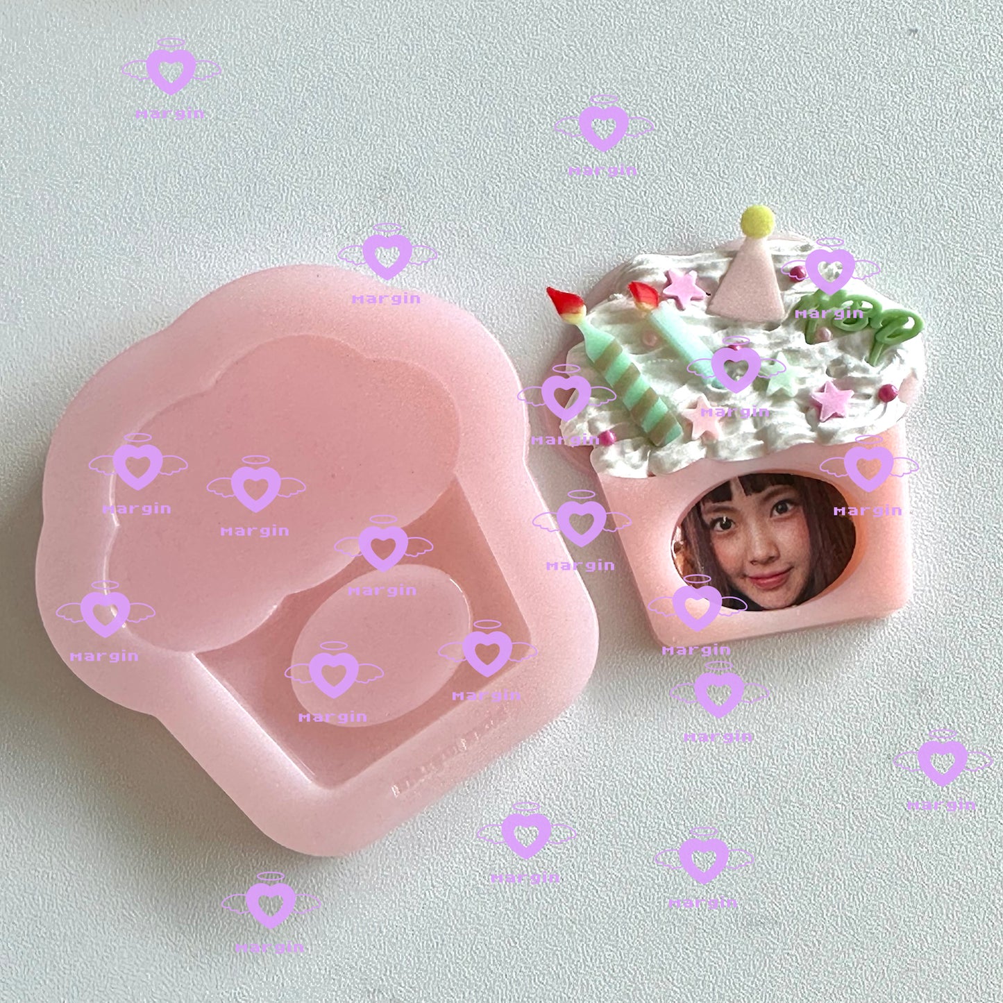 cosplay hat photo frame mold, 3d print, shiny/matte