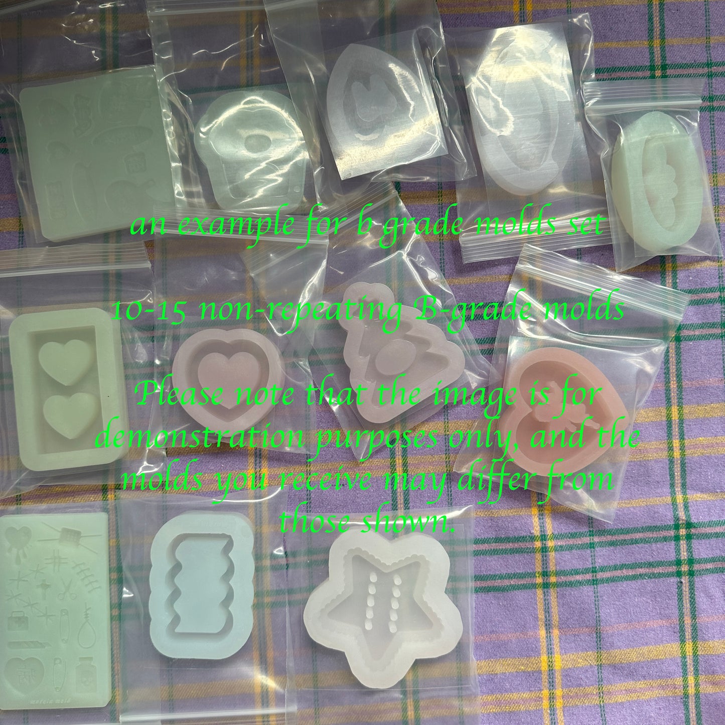 b grade molds set (10-15 pcs per set)