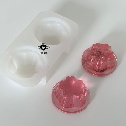 F009 Mani Land collab mold - sakura puddings 2pcs factory mold