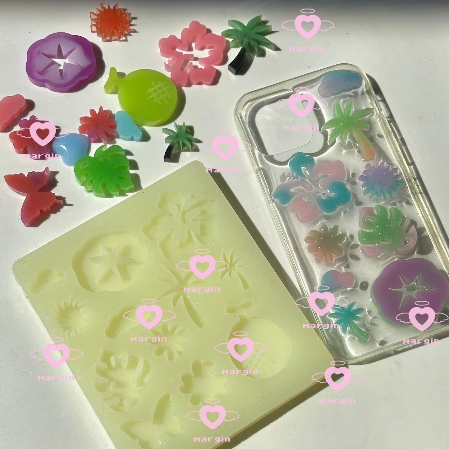 k012 tropical summer parts mold, acrylic, shiny